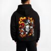 ACEFLME B.black hoodie male back view - One Piece Shop