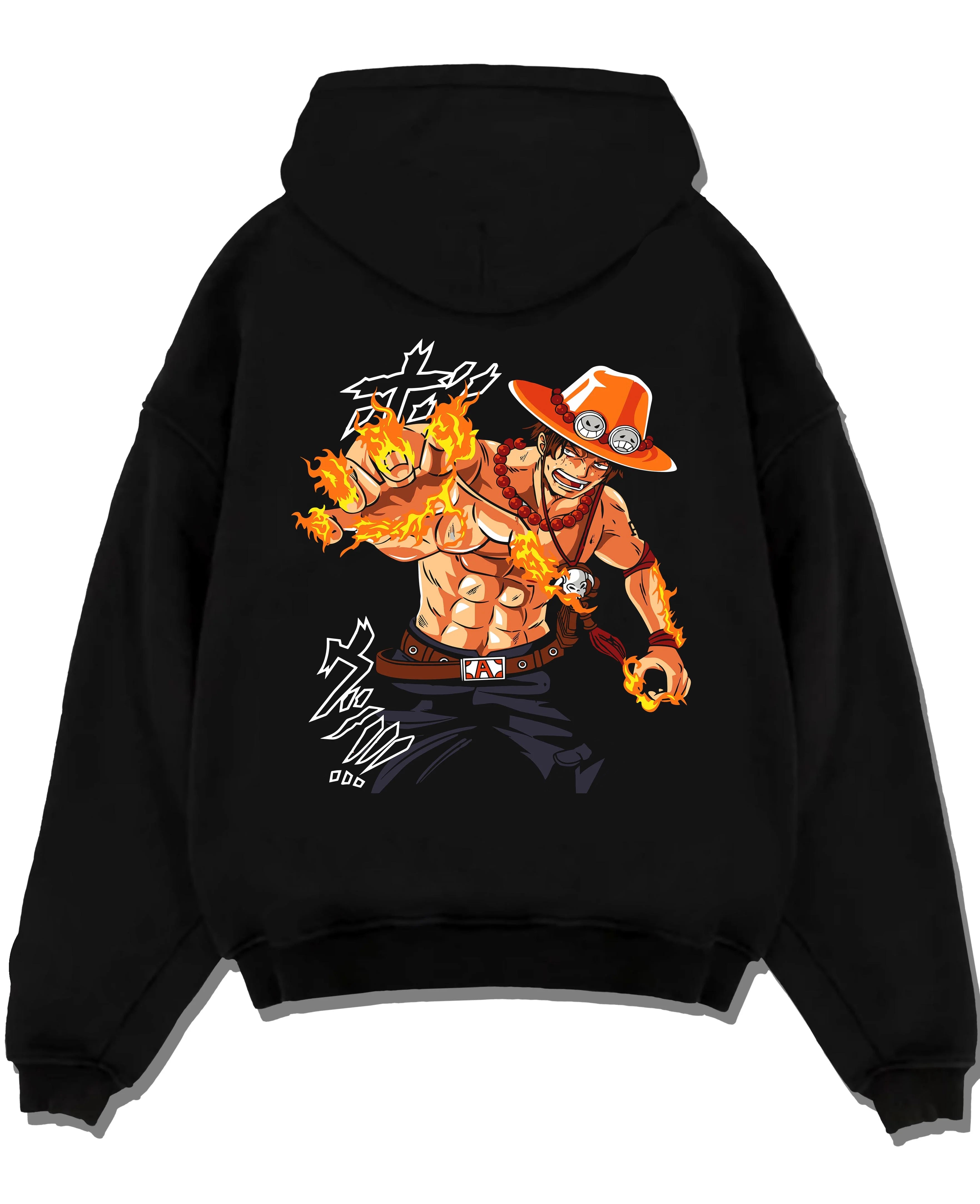 Portgas Ace Blaze One Piece Ember Aura Flames Hoodie