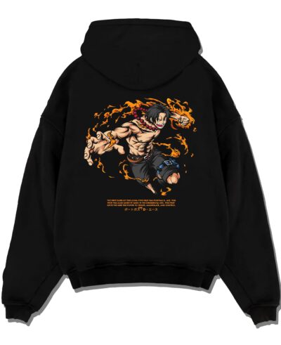 Portgas D. Ace One Piece Fire Fist Anime Streetwear Hoodie