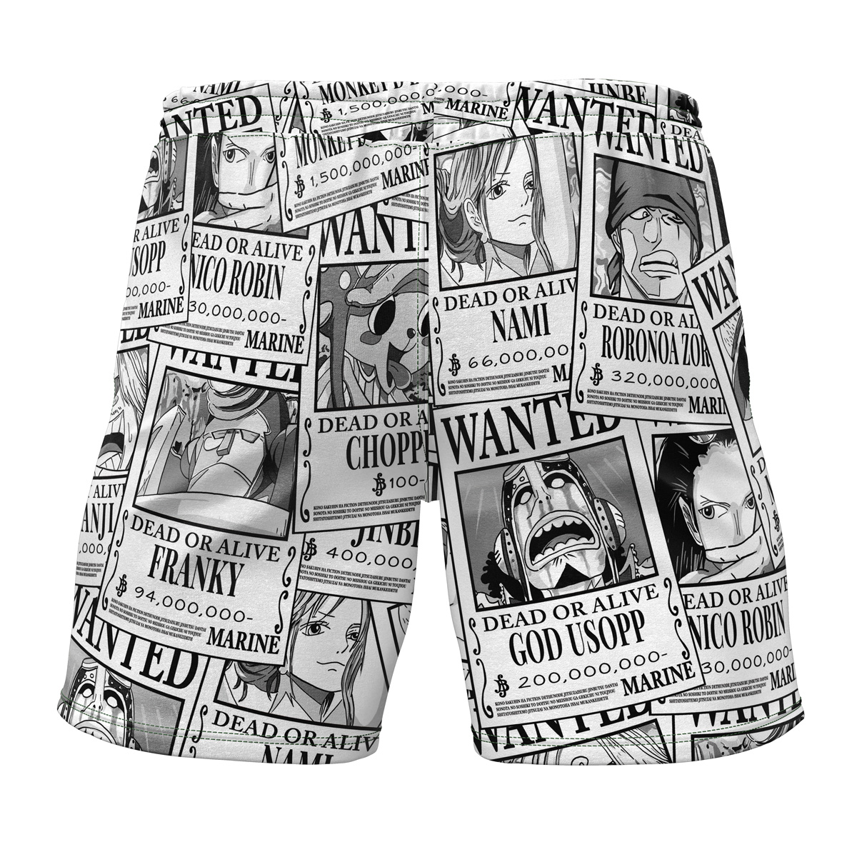 Aloha Strawhat Wanted One Piece Gym Shorts - Image 2