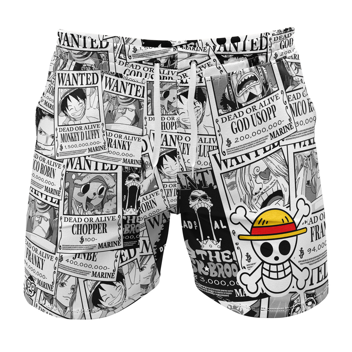 Aloha Strawhat Wanted One Piece Gym Shorts