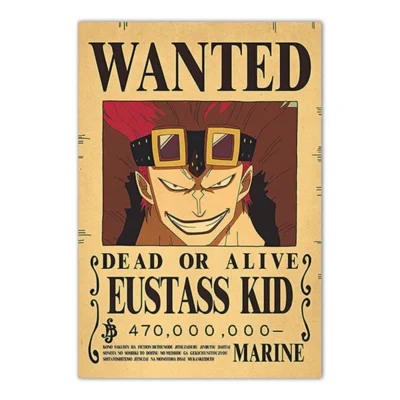 Kidd One Piece Bounty Wanted Poster