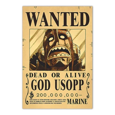 Usopp One Piece Bounty Wanted Poster