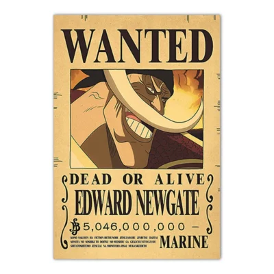 Whitebeard One Piece Bounty Wanted Poster