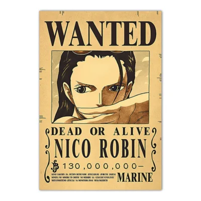 Robin One Piece Bounty Wanted Poster