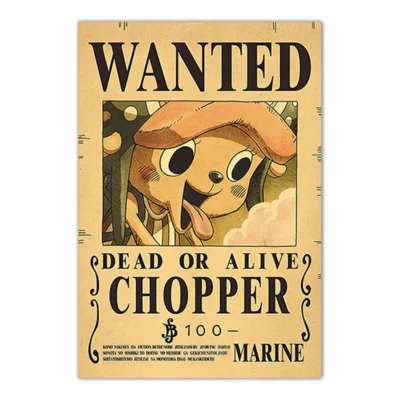 Chopper One Piece Bounty Wanted Poster
