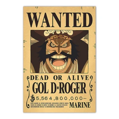 Gol D. Roger One Piece Bounty Wanted Poster