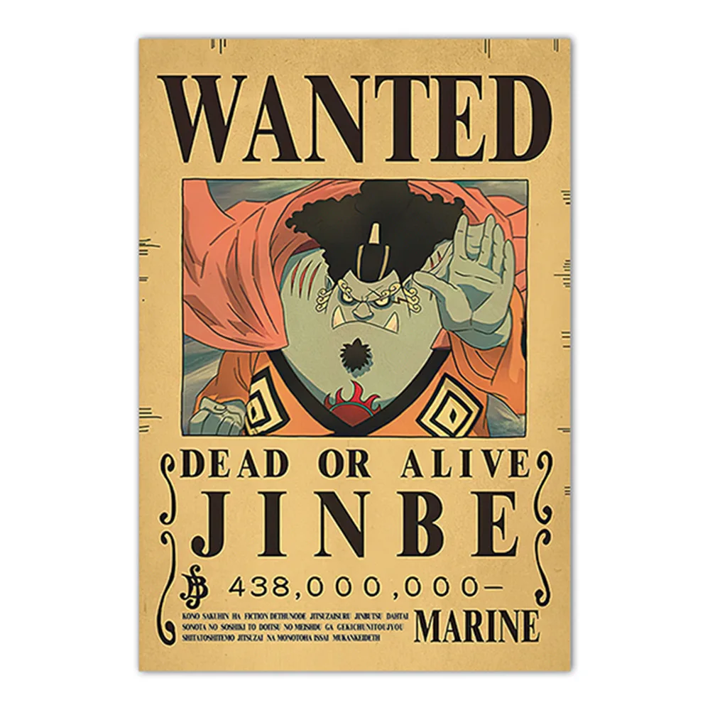 Jinbe One Piece Bounty Wanted Poster