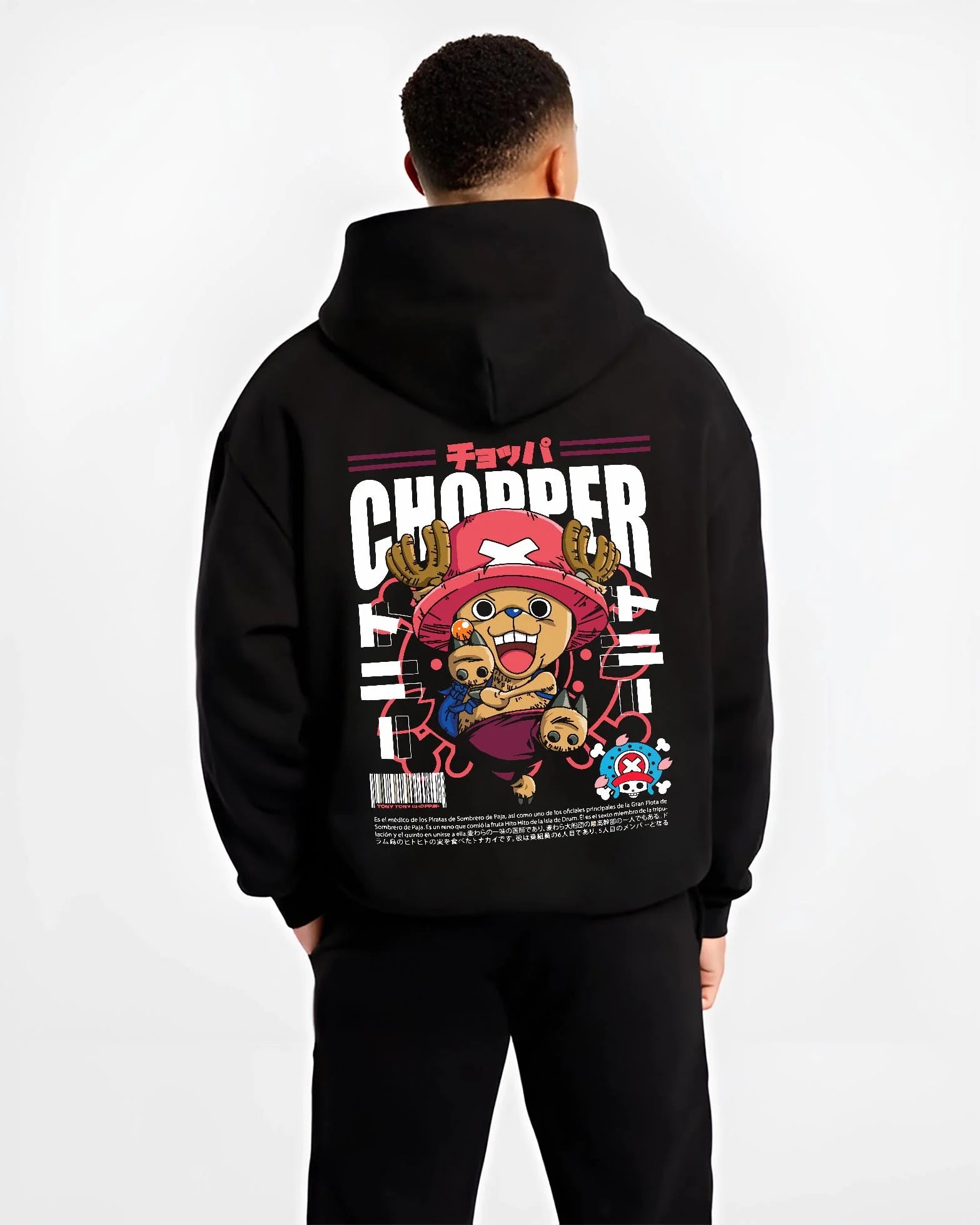 Chopper One Piece Doctor Retro Pirate Poster Hoodie - Image 2