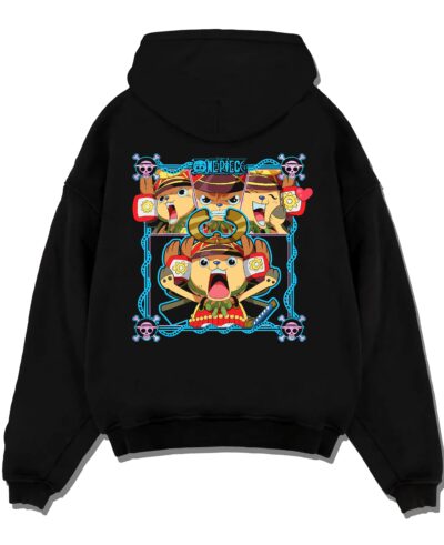 Chopper One Piece Doctor Pirate Retro Symbol Hoodie