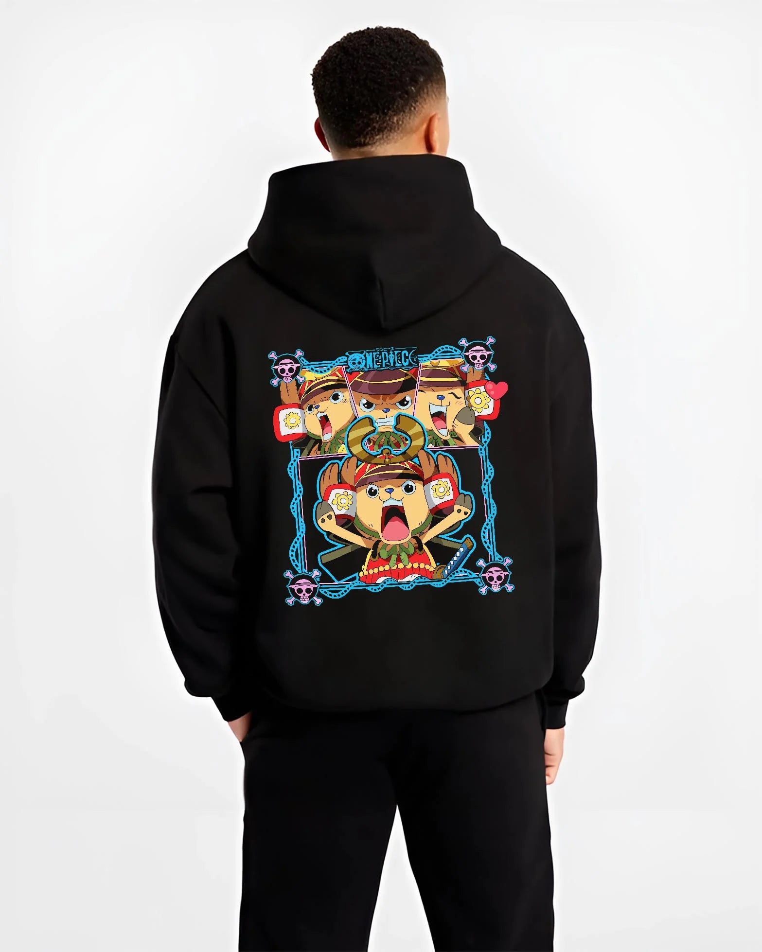 Chopper One Piece Doctor Pirate Retro Symbol Hoodie - Image 2