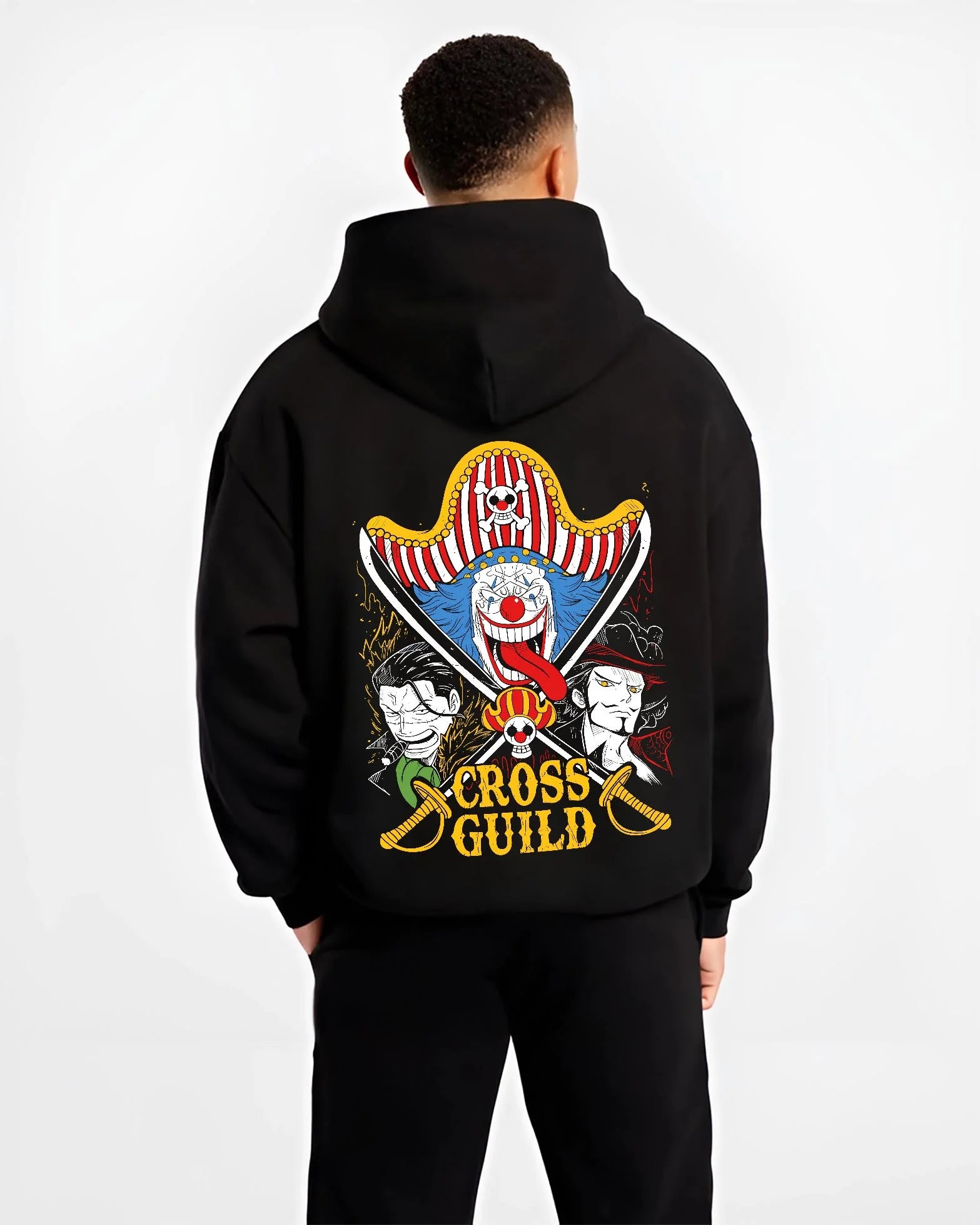 Cross Guild One Piece Buggy Mihawk Crocodile Hoodie - Image 2