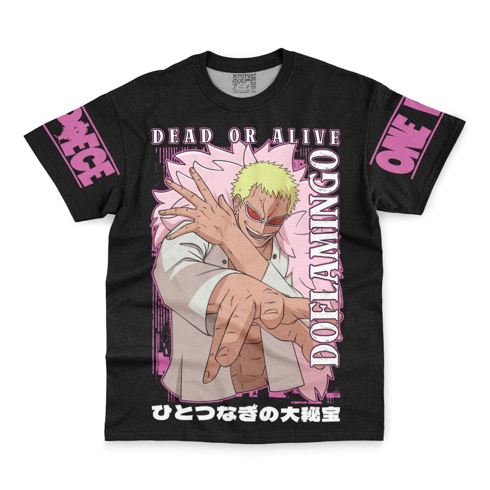 Doflamingo Dead Or Alive One Piece Streetwear T-Shirt - Image 2