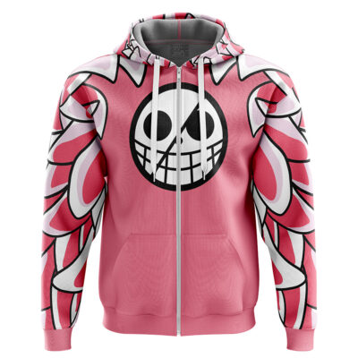 Doflamingo One Piece Zip Hoodie Jacket