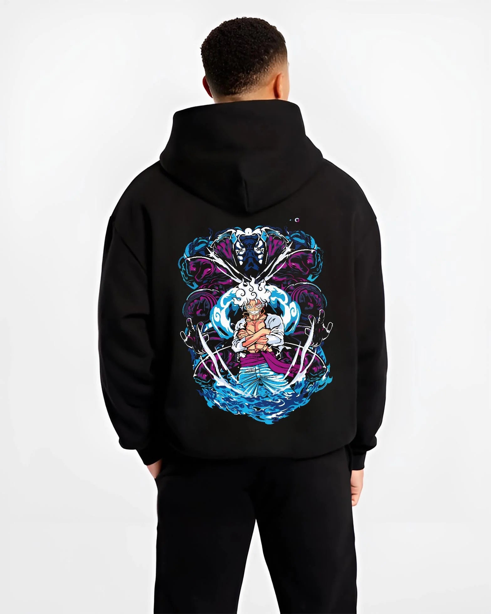 One Piece Luffy Gear Fifth Panel Jumper Hoodie - Image 2