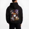 GOROCIL B.black hoodie male back view - One Piece Shop