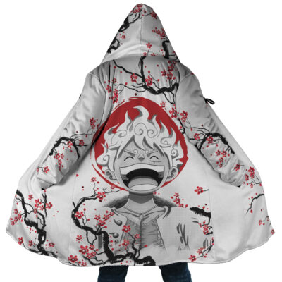 Luffy Gear 5 Cherry Blossom One Piece Dream Cloak Coat