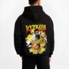 KIZARU1 B.black hoodie male back view - One Piece Shop