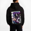 KUMAPW B.black hoodie male back view - One Piece Shop