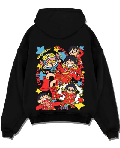 Luffy One Piece Anime Chopper Playful Hoodie