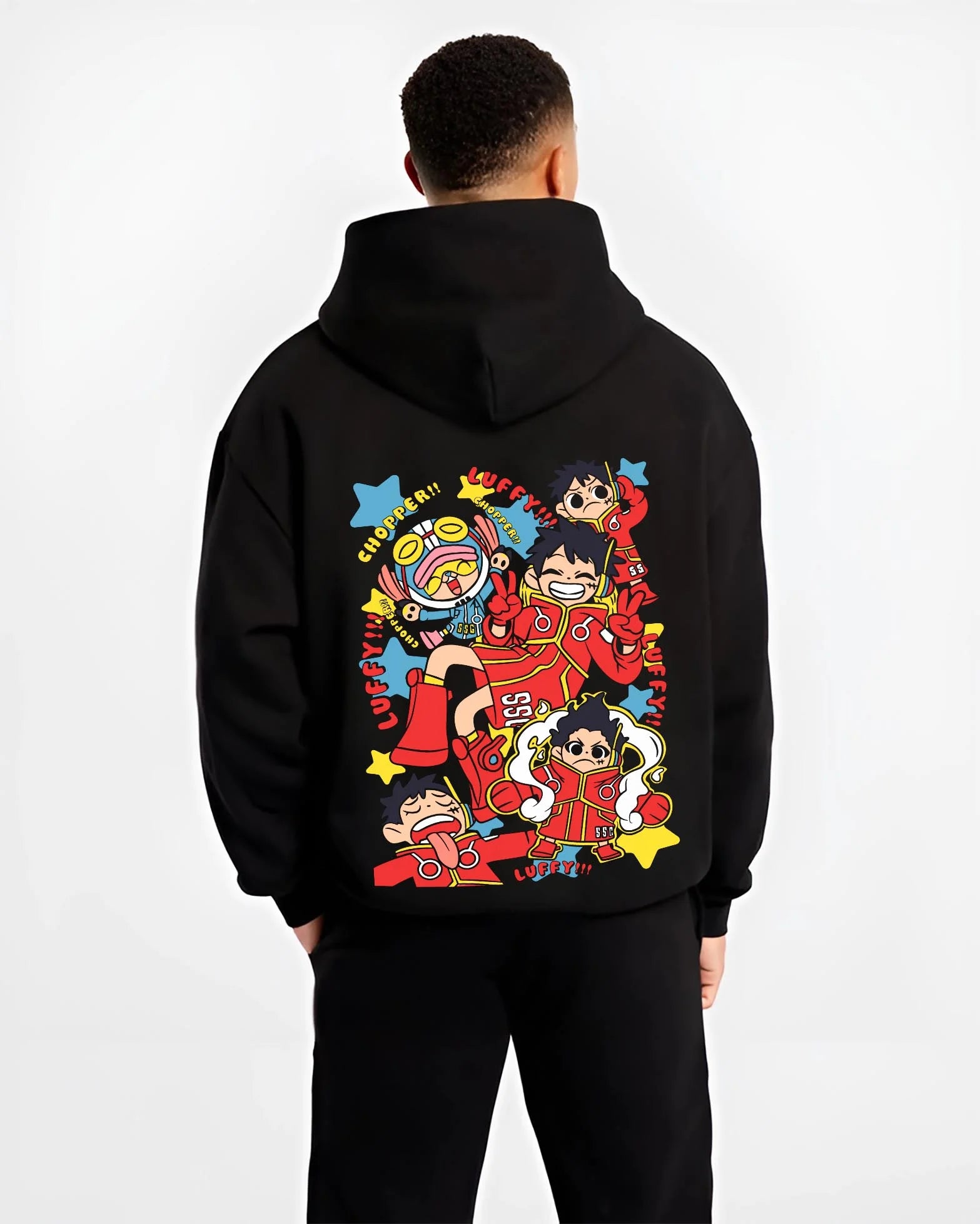 Luffy One Piece Anime Chopper Playful Hoodie - Image 2