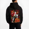 LUFRED B.black hoodie male back view - One Piece Shop