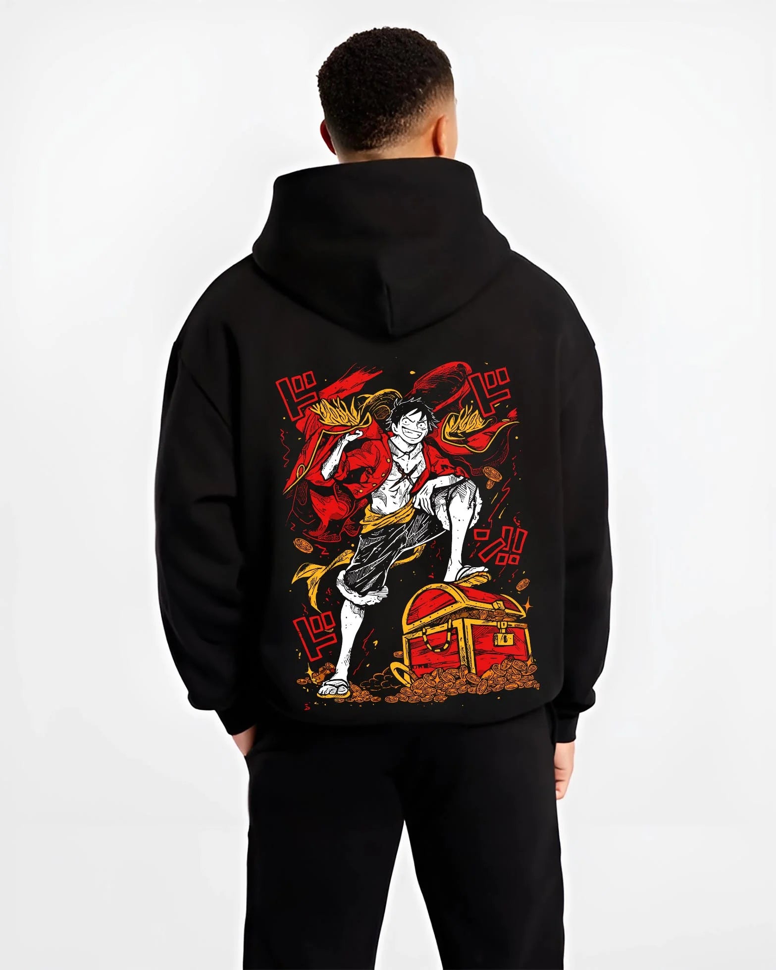 Monkey D. Luffy One Piece Pirate King Hoodie - Image 2
