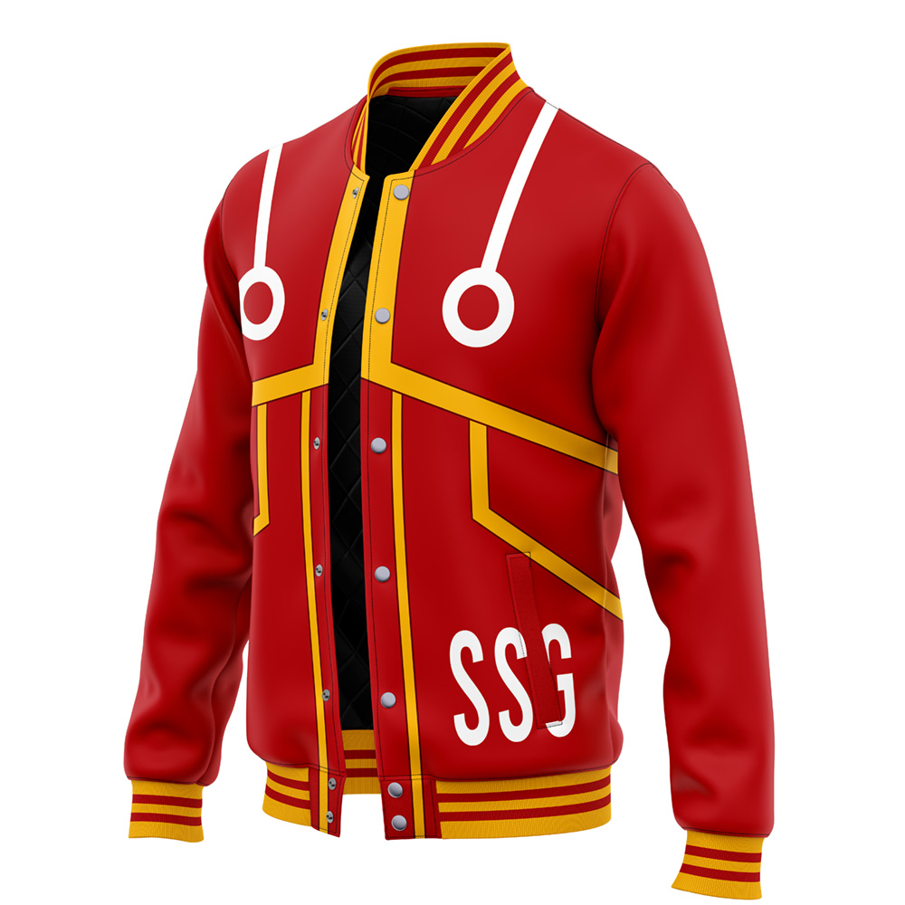Luffy Egghead One Piece Varsity Jacket - Image 3