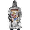 Luffy Gear 5 Comic Panels OP AOP Hooded Cloak Coat BACK Mockup - One Piece Shop
