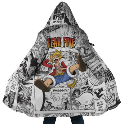 Monkey D Luffy Gear 5 Comic Panels One Piece Dream Cloak Coat