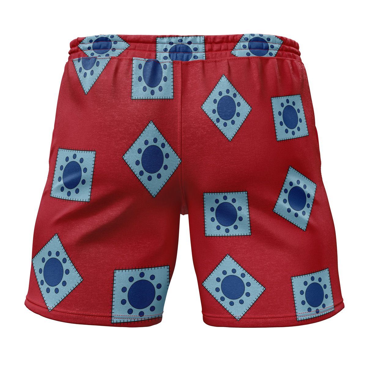 Luffy Wano Pattern One Piece Gym Shorts - Image 2