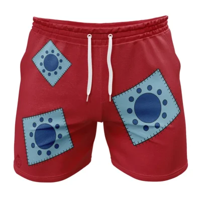 Luffy Wano Outfit One Piece Gym Shorts