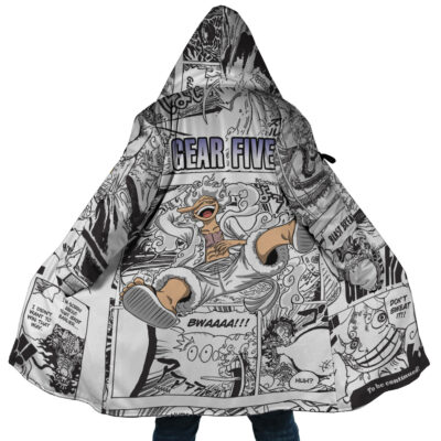 Monkey D Luffy Gear 5 Comic Panels One Piece Dream Cloak Coat