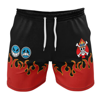 Portgas D. Ace V2 One Piece Gym Shorts