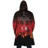 Red Flames Whitebeard Pirates OP AOP Hooded Cloak Coat BACK Mockup - One Piece Shop