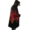 Red Flames Whitebeard Pirates OP AOP Hooded Cloak Coat RIGHT Mockup - One Piece Shop