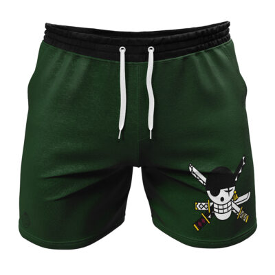 Roronoa Zoro Straw Hat One Piece Gym Shorts