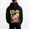 STRHATC B.black hoodie male back view - One Piece Shop