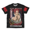 Shanks Dead Or Alive One Piece Streetwear T Shirt FRONT WRINKLY - One Piece Shop
