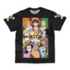 Straw Hat Pirates One Piece Streetwear T Shirt FRONT WRINKLY - One Piece Shop
