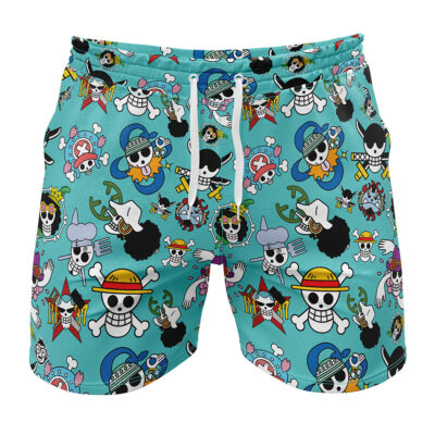 Strawhats Jolly Rogers One Piece Gym Shorts