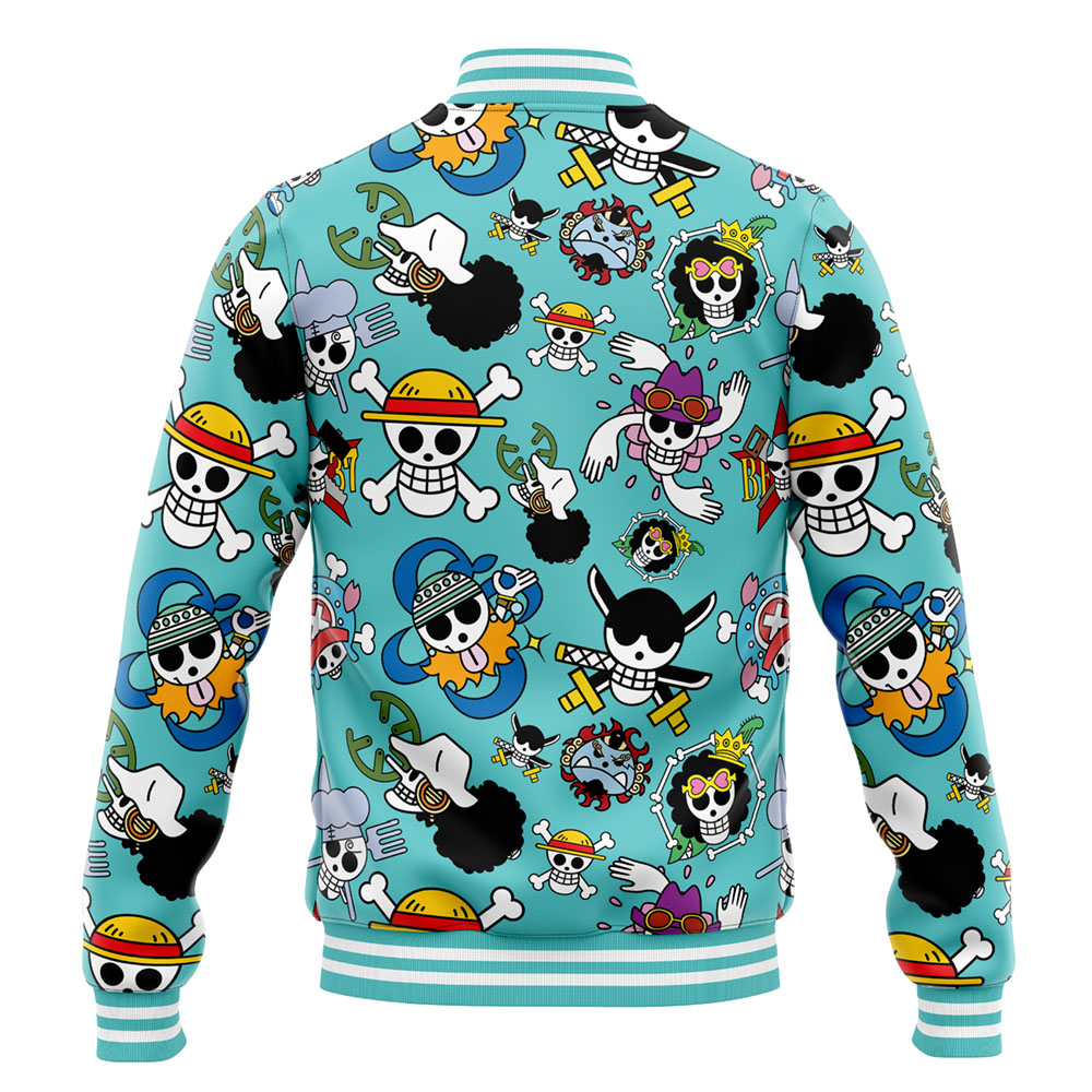 Straw Hats Jolly Roger One Piece Varsity Jacket - Image 4