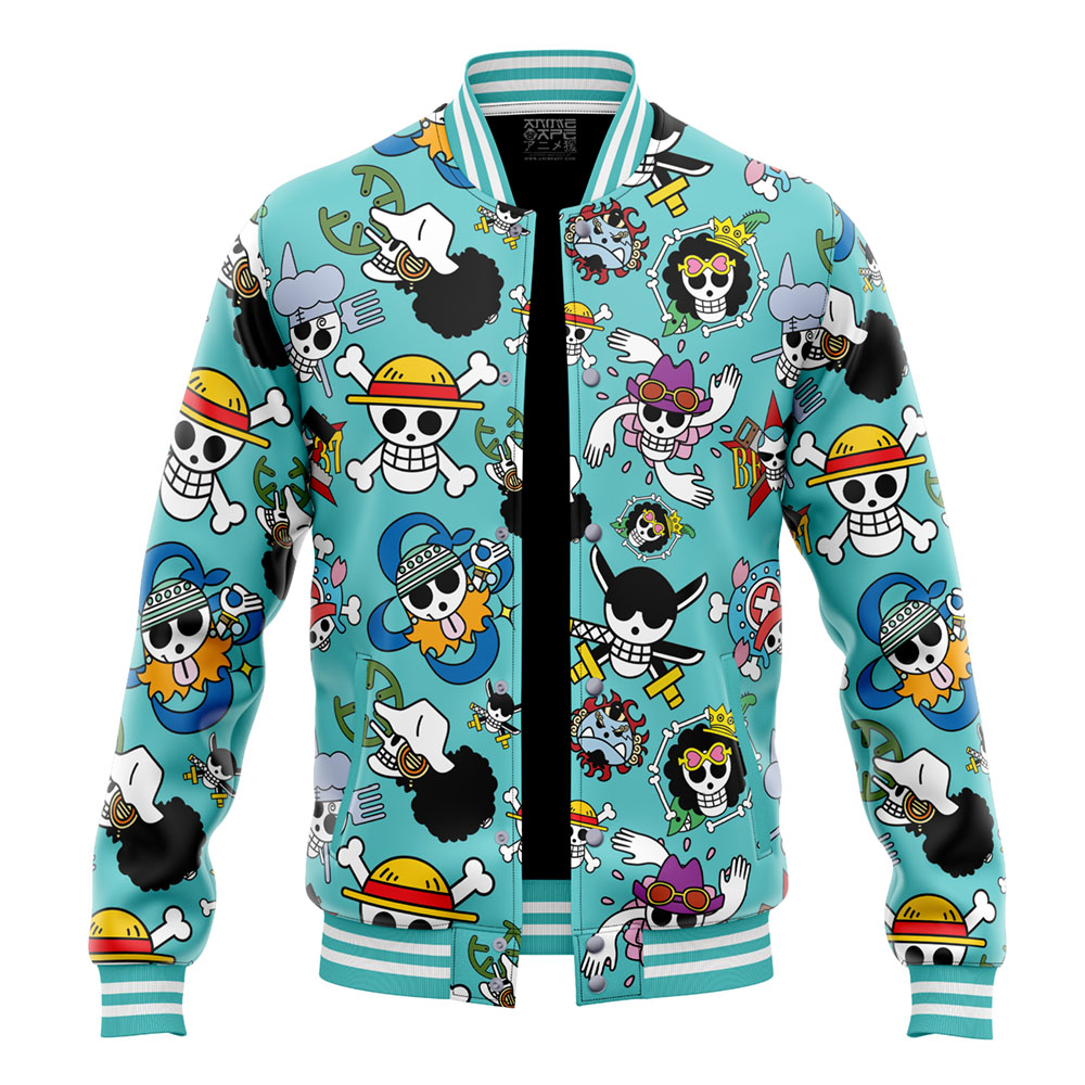 Straw Hats Jolly Roger One Piece Varsity Jacket