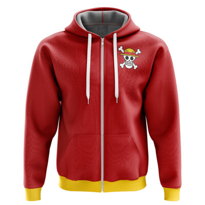 Straw Hats Luffy One Piece Zip Hoodie Jacket