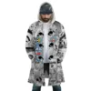 Tony Chopper Manga Panels One Piece AOP Hooded Cloak Coat FRONT Mockup - One Piece Shop