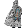 Tony Chopper Manga Panels One Piece AOP Hooded Cloak Coat SIDE Mockup - One Piece Shop