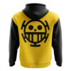 Trafalgar Law One Piece Zip Hoodie Jacket BACK mockup - One Piece Shop