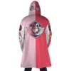 Uta One Piece AOP Hooded Cloak Coat BACK Mockup - One Piece Shop