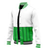 Zoro One Piece Varsity Jacket 3L F RIGHT Mockup - One Piece Shop