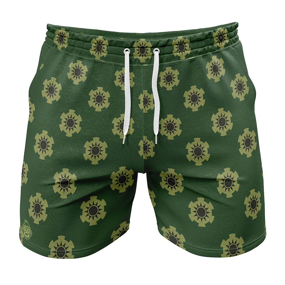 Zoro Wano pattern One Piece Gym Shorts